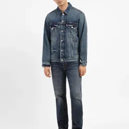 Levi's Blue Cotton Regular Fit Denim Jacket image 5