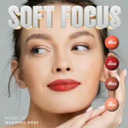 Focallure Pure Matte Lipstick 001 - 3.7 gm image 4