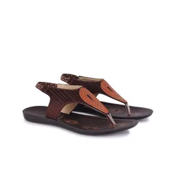 DRACKFOOT Women Textured T-Strap Flats-picture-12