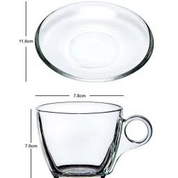 Goodhomes Transparent Glass Cup (0.2 L) - Set of 6 image 5