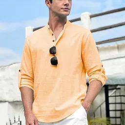 M'COT Men Flared Sleeves Thread Work Kurta-picture-34