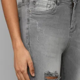 Allen Solly Grey Cotton Mid Rise Jeans image 5