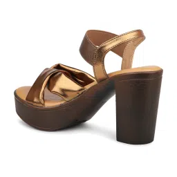 Inc.5 Women's Antique Gold Ankle Strap Sandals image 5