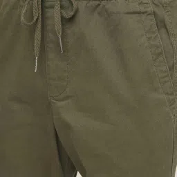 GAP Green Regular Fit Solid Joggers image 5