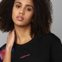 Allen Solly Black Cotton Printed T-Shirt image 5