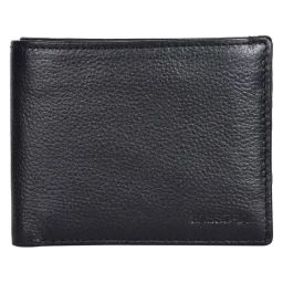 Sassora Black Premium Leather Bifold RFID Open Closure Wallet-picture-22