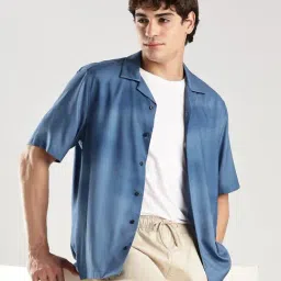 Calvin Klein Jeans Dark Sapphire Abstract Regular Fit Shirt-picture-20