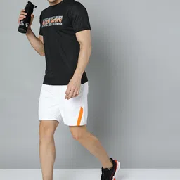 HRX By Hrithik Roshan Training Men Jet Black Rapid-Dry Typography Tshirts image 4