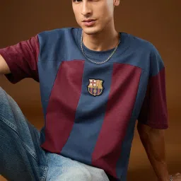 The Souled Store Multi Relaxed Fit Colourblocked T-Shirt image 2