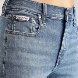 Calvin Klein Jeans Blue Bath High Rise Slim Fit Jeans image 5