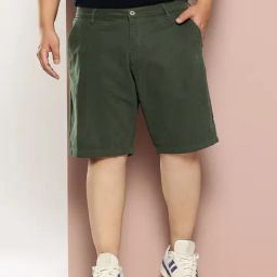 Thomas Scott Green Cotton Regular Fit Shorts-picture-19