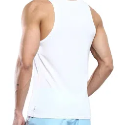 Calvin Klein White Cotton Slim Fit Vest image 2