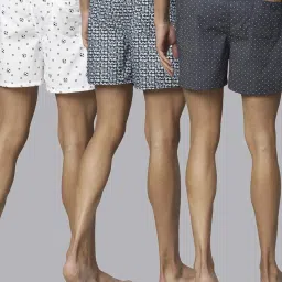 Urban Scottish Multicolored Regular Fit Printed Boxers - Pack Of 3 image 2