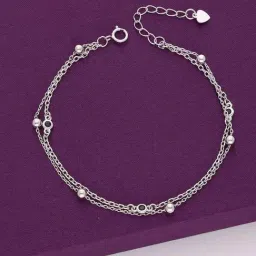 Kai Jewel Sterling Silver Minimalistic Double Lined Casual Bracelet for Women-image-19