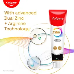 Colgate Total Charcoal Deep Clean Antibacterial Toothpaste - 150g image 4