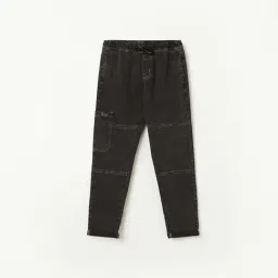 Fame Forever by Lifestyle Kids Black Cotton Cut N Sew Jeans-picture-29