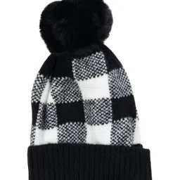 Kazo Multicolor Checks Beanie-image-0
