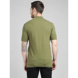 Royal Enfield Green Solid Short Sleeves T-Shirt image 2