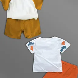 HELPOM Kids Pack Of 2 Printed Short Sleeves T-shirt With Shorts image 4