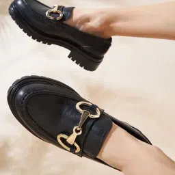 Peach Flores Women's Blake Black Casual Loafers-picture-20