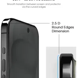 GRIPP Matte Privacy Tempered Glass Screen Protector for iPhone 15 Plus (6.7") image 5