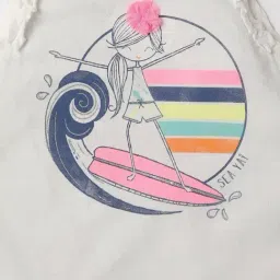 GAP Kids White Relaxed Cotton Graphic Top image 3