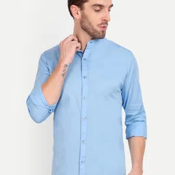 MEGHZ Men Slim Fit Opaque Casual Shirt-picture-24
