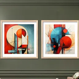 walllane Boho Wall Art With Frame Home Decor Wall Painting For Living Room Office Bedroom-picture-13