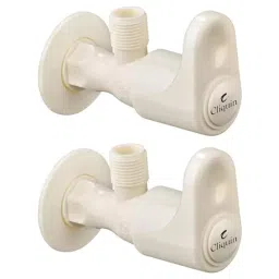 Cliquin Aura Series Wall Mount PTMT Angle Valve with Wall Flange in Ivory, AU-3001 P2 (Pack of 2)-picture-18