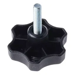 RS PRO Black Multiple Lobes Clamping Knob M8 Threaded Stud, 161199 image 3