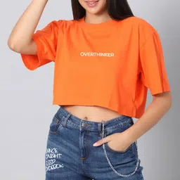 Besick Women Typography Printed Round Neck Cotton T-shirt-image-97