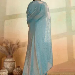 GHAN SALS Beads and Stones Pure Chiffon Designer Saree image 2