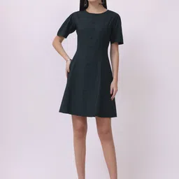 VINISHAA KLOTHING Round Neck A-Line Dress-picture-22