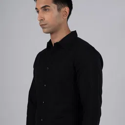 Tailoraedge Men Premium Tailored Fit Solid Spread Collar Formal Shirt image 4