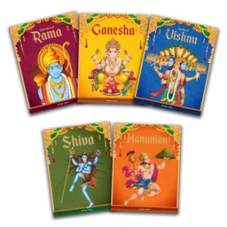 wonder house books Children's First Mythology Stories - Pack of 5 books (Ram, Shiva, Hanuman, Ganesha, Vishnu) Story Books Pack of 5 Books - English image 2