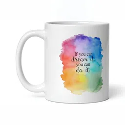 Mr UVD Multi-Coloured White & Black Typography Printed Ceramic Matte Mug 350 ml image 4