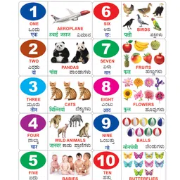 inikao All in One English  - Kannada Big Board Book for Kids : Early Learning Picture Book for Childern image 5