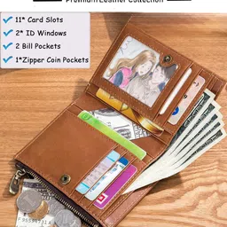 CONTACTS Men Leather Two Fold Wallet image 4