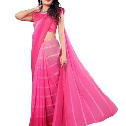 Moda Rapido Striped Saree With Unstitched Blouse Piece-picture-41