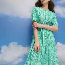 CORSICA Printed Fit & Flare Dress-picture-11