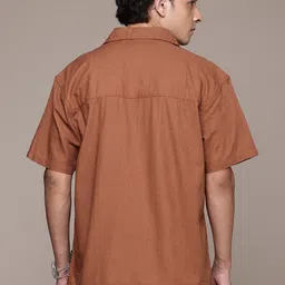 The Roadster Lifestyle Co. Chevron Opaque Casual Shirt image 4