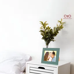 Crimson Knot Teal & White MDF Table Photo Frame image 2