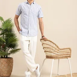 Mast & Harbour Men Striped Casual Shirt image 5