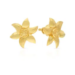 Malabar Gold and Diamonds Floral 22 kt Gold Earrings-picture-31