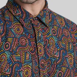 Jack & Jones Multicolored Cotton Regular Fit Printed Shirt image 5
