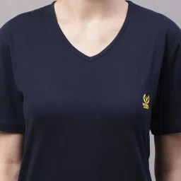 Vimal Jonney Navy & orange Cotton Sports T-Shirt - Pack Of 3 image 5