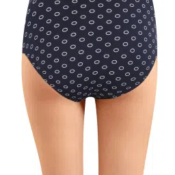 IN CARE Brown & Navy Cotton Printed Hipster Panties - Pack Of 3 image 5