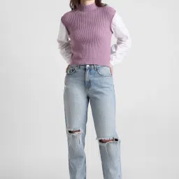 Only Lavender Regular Fit Pullover image 5