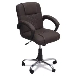 Ib basics Black leatherette Office Desk Chair image 1