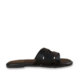 CODE Women's Black Casual Sandals image 2
